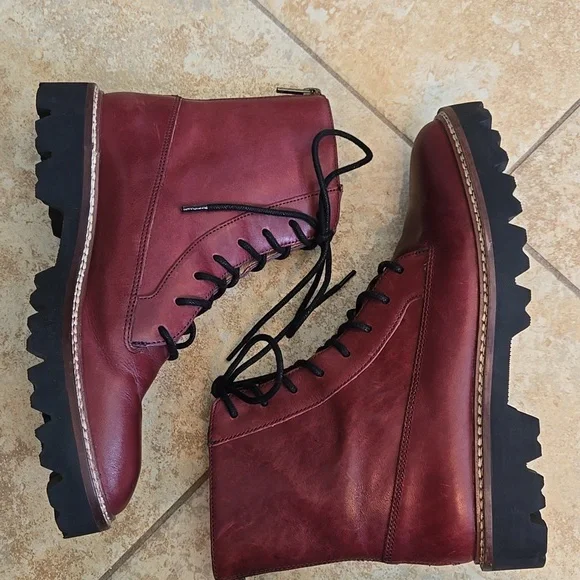 Madewell The Citywalk Lugsole Leather Lace-up Boot EUC - Picture 6 of 11